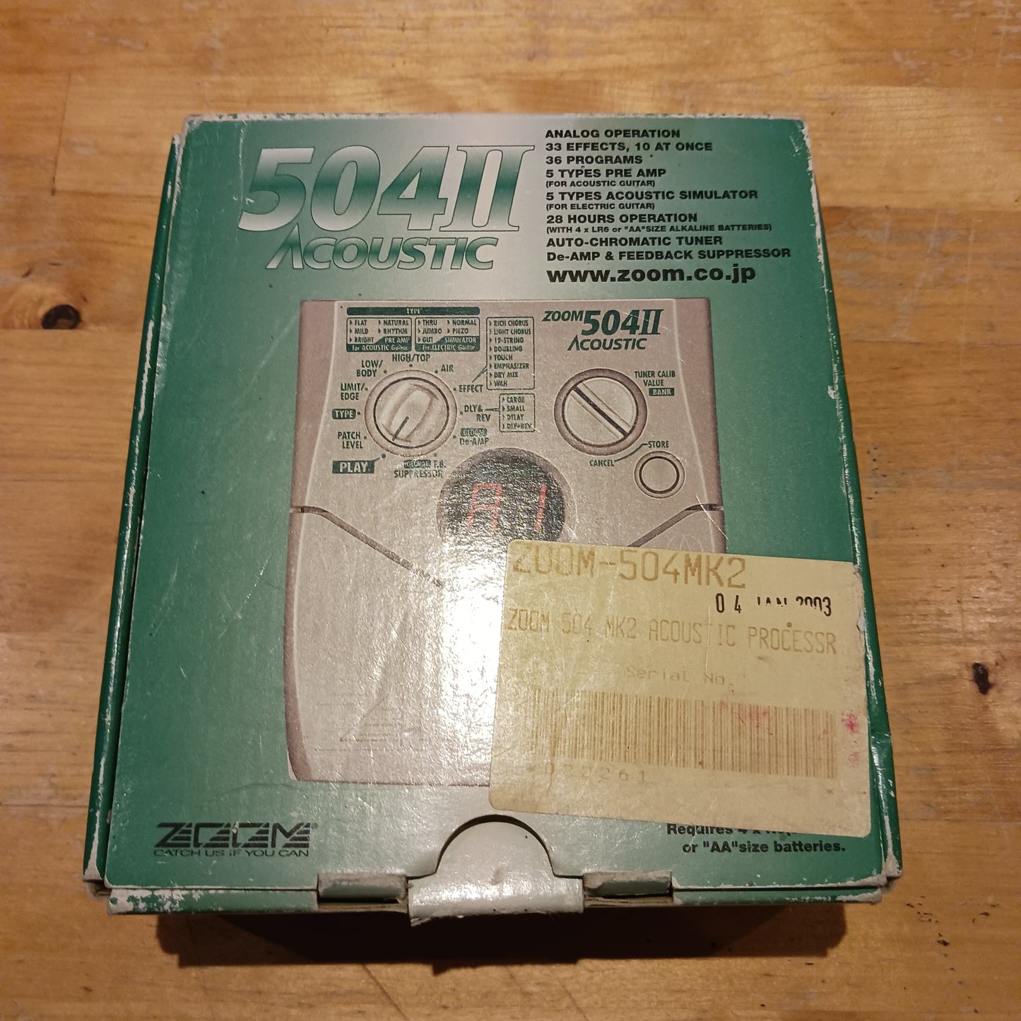 Zoom 504II Acoustic Pedal (USED damaged box)