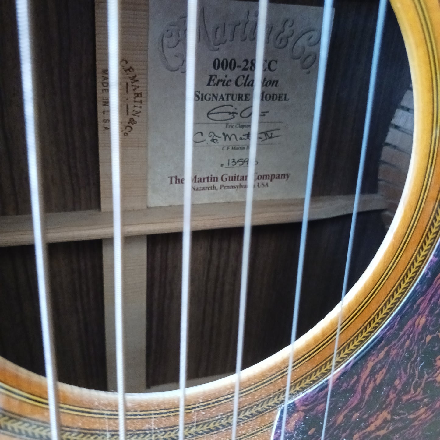 Martin Eric Clapton Signature Electro-acoustic. Model 000-28ec (PREOWNED)