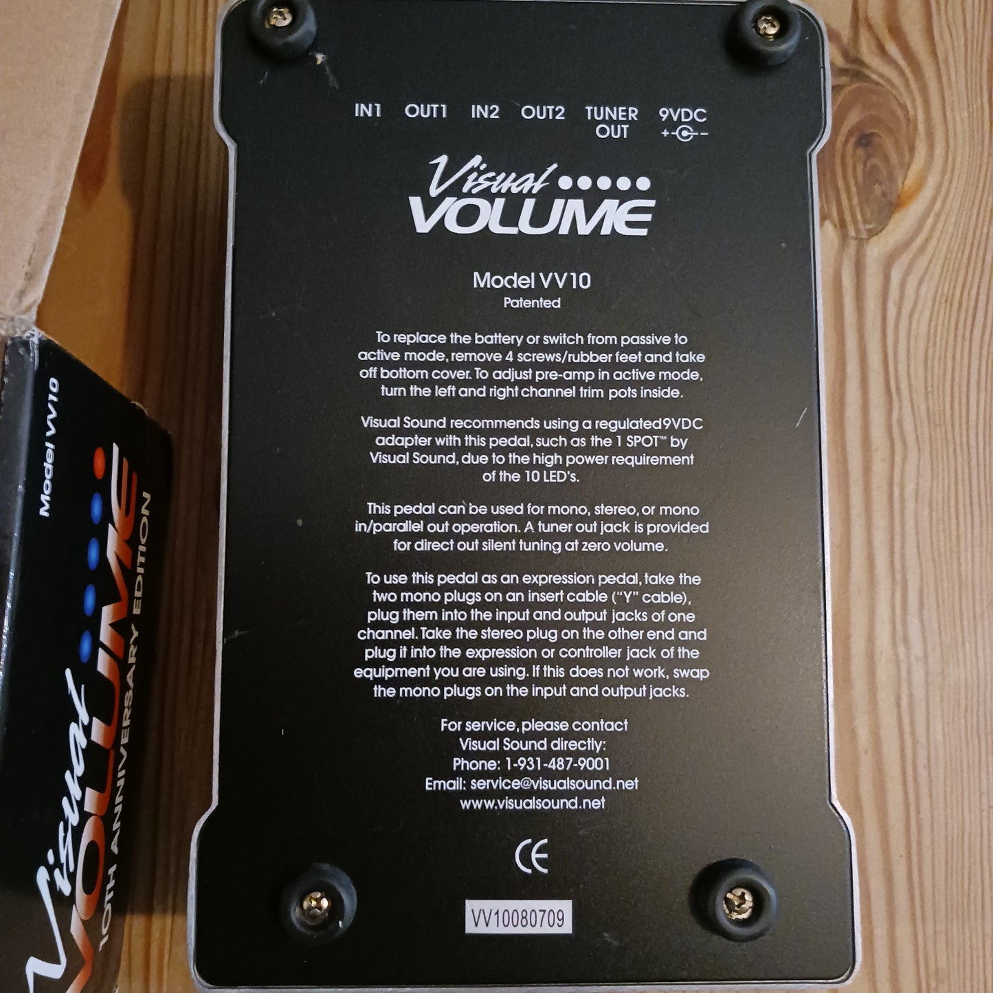 Visual Sound 10th Anniversary Volume Pedal (PREOWNED)